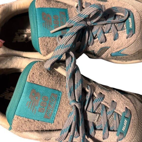 NIB Palace & New Balance Collab 580 Gargoyle Grey Blue MT580PA2 Low Sneakers 11 - Picture 10 of 16